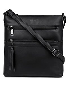 lot 1212 image: Crossbody Purses for Women, Multi Pocket Casual Crossbody Bag, Adjustable Strap Shoulder Bag with Tassel Retail $36.95