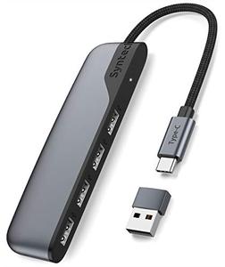 lot 1230 image: USB C to USB Hub 4 Ports, Syntech Type C to USB 3.0 Hub Retail $14.99