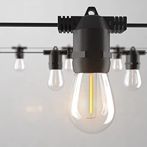lot 1237 image: S14 LED Outdoor String Lights, Shatterproof IP65 27Ft (Maximum 918Ft) for Patio Lights Outdoor Waterproof, Outside Lights for Outdoor Lighting, Edison Vintage Backyard lights Retail $26.99