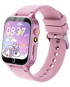 lot 1242 image: Smart Watch for Kids with Video Camera Music Player (Pink) Retail $41.39