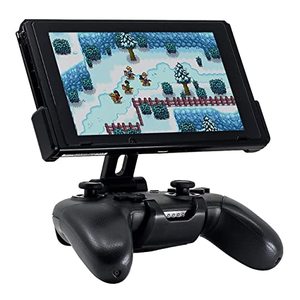 lot 1260 image: Fixture S1 Gaming Console Monitor and Controller Mount Compatible with Nintendo Switch and Pro Controller, Adjustable Video Game Holder Stand Clip, Gray Retail $57.05