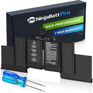 lot 1279 image: NinjaBatt Battery Replacement A1618 A1398 for Apple MacBook Pro Retina 15 Mid 2015 Year ONLY  Long Lasting 11.36V99.5Wh Retail $91.99