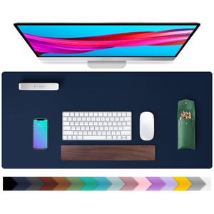 lot 1310 image: Leather Desk Pad Protector,Mouse Pad,Office Desk Mat,Non-Slip PU Leather Desk Blotter,Laptop Desk Pad,Waterproof Desk Writing Pad for Office and Home(Dark Blue,31.5 x 15.7) Retail $15.62
