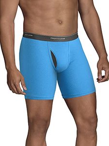 lot 1342 image: Fruit of the Loom Mens Coolzone Boxer Briefs, Moisture Wicking & Breathable, Multipacks, 144 Pack-Assorted Colors, Small Retail $21.48