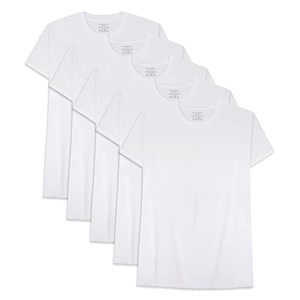 lot 1380 image: Natural Feelings T-Shirts Mens Undershirts Cotton Mens Shirts Casual White T Shirt Undershirts Men Pack Crew Neck M retail $28.90
