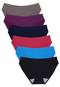 lot 1388 image: Seamless Underwear Invisible Bikini No Show Nylon Spandex Women Panties mixed colors small retail $16.95