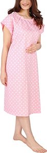 lot 1390 image: Utopia Care Hospital Gown, Patient Gown (Large-X-Large, Pink) Retail $13.13