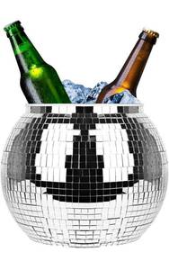 lot 450 image: Disco Ball Ice Bucket Beverage Tubs Disco Ball Cup for Parties Large Retro Drink Bucket for Beer Cocktail Wine Champagne Cold Drinks