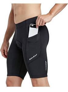 lot 469 image: Medium- BALEAF Mens Padded Bike Shorts Cycling Tights 3D Padding Bicycle Accessories Road Biking MTB Pockets UPF 50&nbsp &nbspSize Meduim