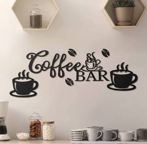 lot 471 image: Ferraycle Coffee Bar Rustic Metal Sign Rustic Coffee Bar Hanging Wall Decor Coffee Signs