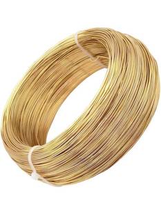 lot 485 image: 20 Gauge 550 Feet KC Gold Aluminum Craft Wire Bendable Metal Wire for Jewelry Craft Making