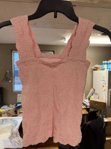 lot 502 image: sm. pink stretchy halter top