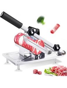 lot 511 image: Manual Frozen Meat Slicer Meat Cutter Upgraded Stainless Steel Meat Cleavers Beef Mutton Roll Slicing Machine