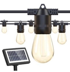lot 513 image: Guntsous Solar String Lights Outdoor 29FT (22.56.5) Solar Powered Outside IP65 Waterproof Hanging Warm White Led 10S14 Edison Bulbs