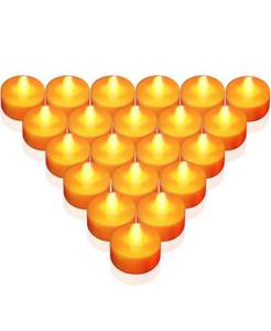 lot 553 image: Flameless, LED Tea Light Candles With Battery-Powered wedding Decorations For Parties Events Tealight Candles (24 Pack)