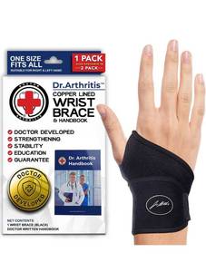 lot 579 image: Dr. Arthritis Doctor Developed Copper Wrist Brace
