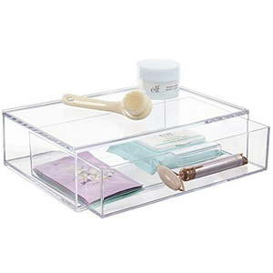 lot 588 image: STORi Audrey Stackable Cosmetic Organizer Drawer 12 Wide  Clear