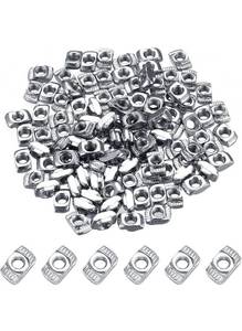lot 591 image: 210 Pcs 2020 Series T Nuts, M3 T Slot Nuts, Aluminum Profile T Slot Track Nuts