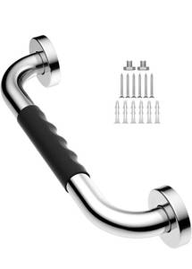 lot 596 image: 12 Inch Anti-Slip Shower Grab Bars wRubber Grip