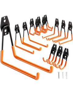 lot 601 image: KURUI 14 Pack Garage Hooks for Hanging, Heavy Duty Garage Storage Hooks