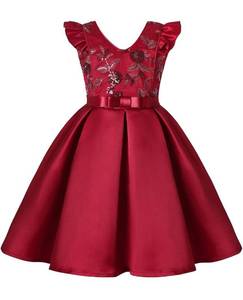 lot 603 image: AIMJCHLD 8-12 Years Girls Pageant Party Dresses for Easter Christmas Day Wedding Dress