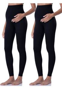 lot 605 image: Large- POSHDIVAH Womens Maternity Leggings Over The Belly Pregnancy Yoga Pants Active Wear Workout Leggings