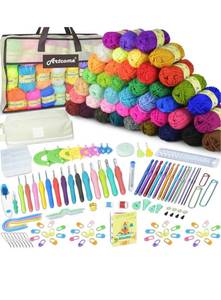 lot 608 image: Artcome 169 PCS of Crochet Kit, Read Description
