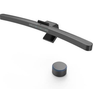 lot 614 image: ONWAY Curved Monitor Light Bar with Wireless Remote, Auto-Dimming and Camera Base,Applicable to All Screens with No Glare,for Home and Office