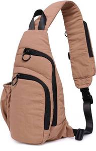 lot 615 image: ODODOS Crossbody Sling Bag with Adjustable Straps Small Backpack Lightweight Daypack for Casual Hiking Outdoor Travel