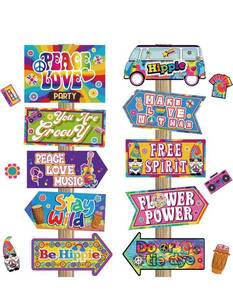 lot 623 image: 60s Party Decorations Hippie Party Decorations Groovy Party Decor