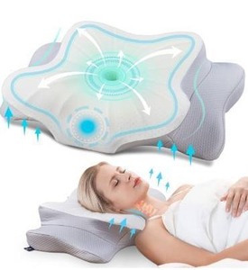lot 633 image: DONAMA Cervical Pillow for Neck Pain Relief,Contour Memory Foam Pillow