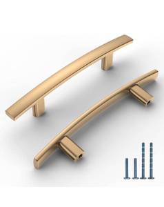 lot 645 image: KNOKLOCK 10 Pack 3 Inch(76mm) Kitchen Cabinet Handles Champagne Bronze Cabinet Pulls Gold Kitchen Cabinet Hardware Drawer Pulls for Dresser Cupboard Wardrobe