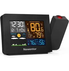 lot 656 image: Newentor Atomic Projection Alarm Clock with Weather Station
