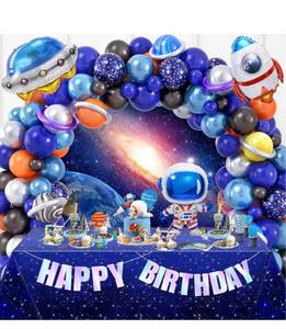 lot 668 image: Keleno 117PCS Outer Space Party Decorations Galaxy Birthday Party Supplies Not sure if this is exact one.