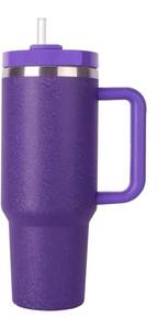 lot 675 image: AFINSEA 40oz Tumbler with Handle,Insulated Tumbler with Lid