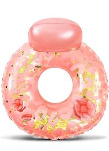 lot 677 image: - POZA Inflatable Luxury Tube with Back Rest - Big Luxurious Lounger Pool Float Tube 42 Inch