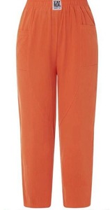 lot 724 image: Reachlight Women Solid Color Casual Pants Loose Elastic Waist Trousers with Pockets Streetwear