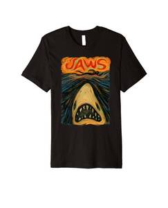 lot 744 image: Jaws Scream Portrait Premium T-Shirt. 2XL