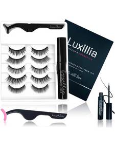 lot 745 image: Magnetic Eyelashes with Eyeliner, Most Natural Looking Magnetic Lashes Kit with Applicator, Best 8D, 3D Look, Reusable Fake Eye Lash,