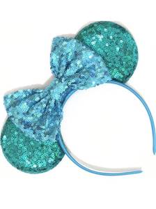 lot 747 image: CLGIFT Teal Minnie Ears, Teal Ears, Teal Minnie Ears, Teal Mickey Ears, Ears (Ocean Blue)