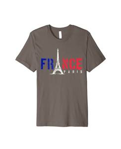 lot 772 image: France Paris Eiffel Tower Flag French Europe European City Premium T-Shirt Size medium mens