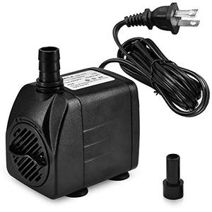 lot 790 image: DOMICA 220 GPH Ultra Quiet Fountain Pump, Small Submersible Pump (15W 800LH) for Pond, Water Feature, Aquariums, Hydroponics, Indoor or Outdoor Fountain