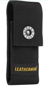 lot 814 image: LEATHERMAN, Premium Nylon Snap Sheath, Fits 3.25 to 4.5 Multi-Tools, Black, Medium