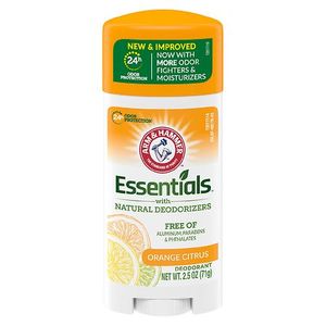 lot 825 image: ARM & HAMMER Essentials Deodorant- Orange Citrus- Solid Oval- 2.5oz- Made with Natural Deodorizers- Free From Aluminum Parabens & Phthalates