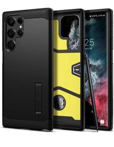 lot 827 image: Spigen Tough Armor Designed for Galaxy S22 Ultra Case (2022) - Black