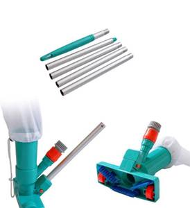 lot 835 image: POOLWHALE Portable Pool Vacuum Jet Underwater Cleaner WBrush,Bag,6 Section Pole of 56.5(No Garden Hose Included),for Above Ground Pool,Spas,Ponds & Fountains