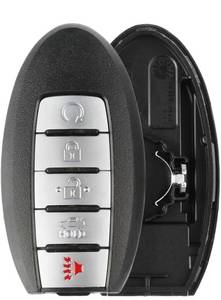 lot 858 image: Keyless Option Remote Key Fob Shell Smart 5btn Case For Nissan (KR5S180144014 7812D-S180014)