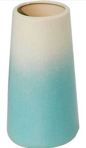 lot 877 image: Mandys Gradient Blue Ceramic Vase for Tulip Pampas Calla Lily Poppy Centerpiece for Home D�cor Kitchen Bedroom Dinner Table Office Desk Wedding