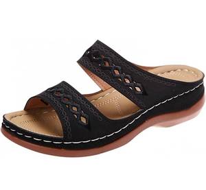 lot 897 image: SEAOPEN Womens Platform Wedge Summer Orthopedic Sandals Non Slip Comfortable Platform Wedge Flip Flops Casual Sandals size 11