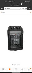 lot 1878 image: HomeHeating, Venting & CoolingHeatersSpace HeatersElectric HeatersCeramic Heaters 1500-Watt Electric Personal Ceramic Space Heatera